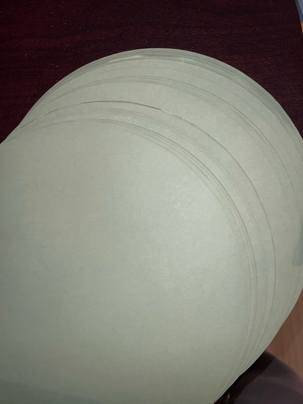 Sage Green Round Paper Placemats